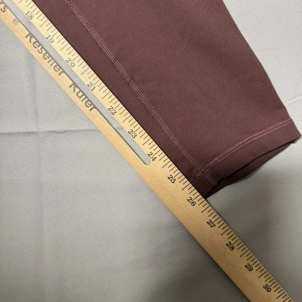 PrAna Electa II Leggings‎ Women's Large Maroon Athleisure Pockets Activewear Gym